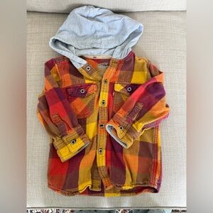 LEVI’S  Hooded Flannel Shirt 2T